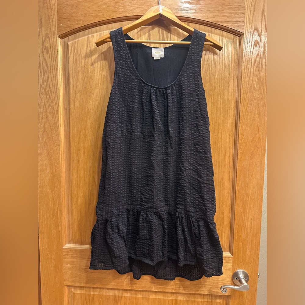 Like New Size M Maeve Black Textured Mini Dress